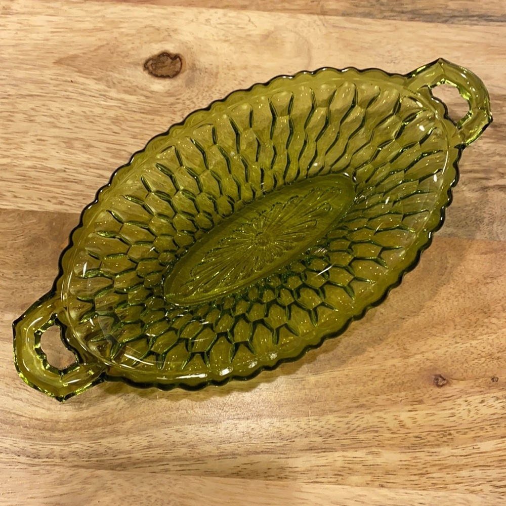 Vintage Oval Pickle Bowl